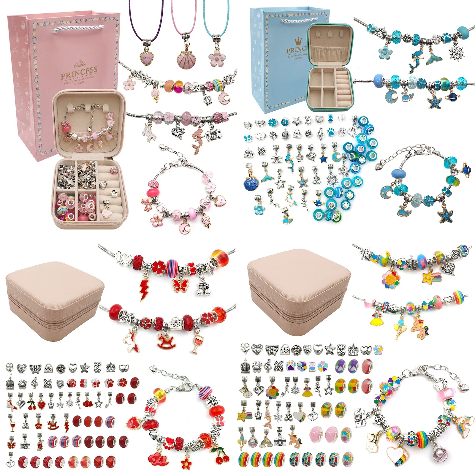Jewelry Making Kits For Girls - Bedelarmband Maken Kit Voor Meisjes, Geschenkdoos