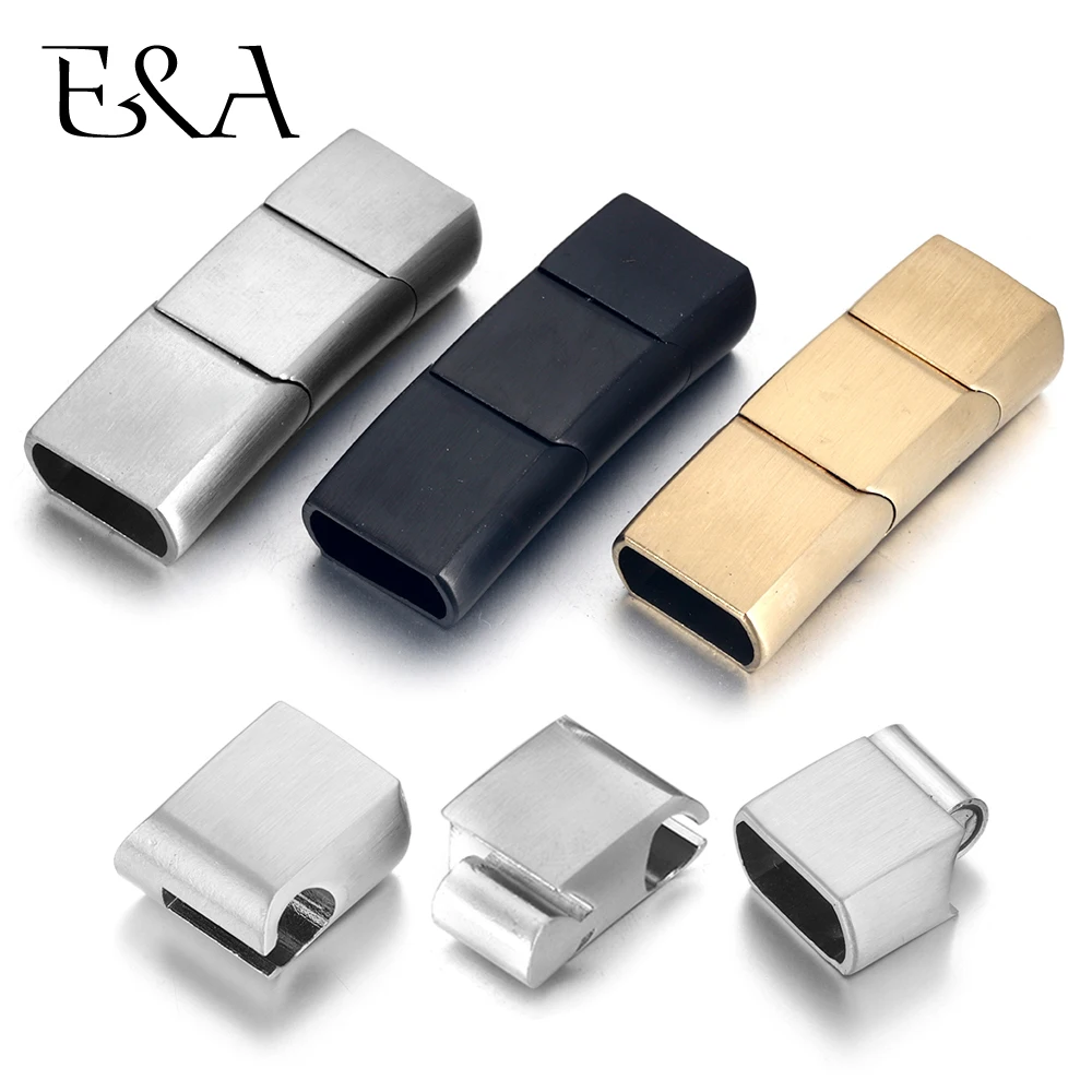 Jewelry Making Metal - Uitgebreide roestvrijstalen sluiting Drie delen Magnetische