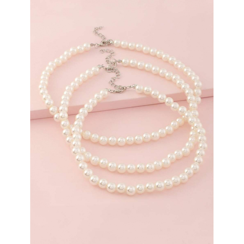 Jewelry Making Kits For Girls - 3 stks/set meisjes witte parel kralen