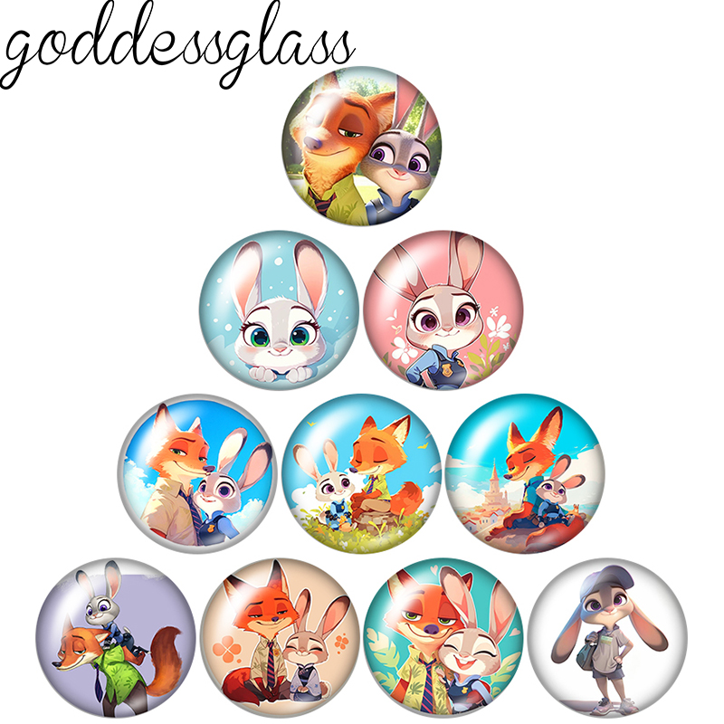 Jewelry Making For Couples - Judy&Nick paar cartoonfoto's rond 12mm/18mm/20mm fotoglas