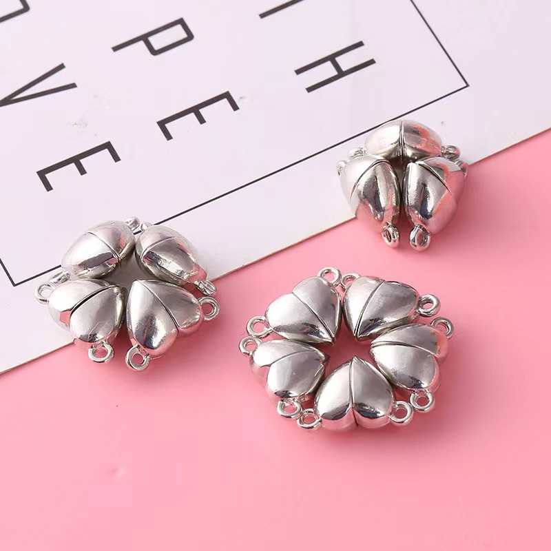 Jewelry Making For Couples - 5Pairs Liefde Hart Magnetische Aangesloten Sluitingen
