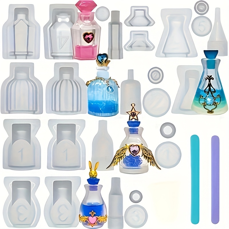 Resin Mold Jewelry - Een set van 5 hars-siliconenvormen voor