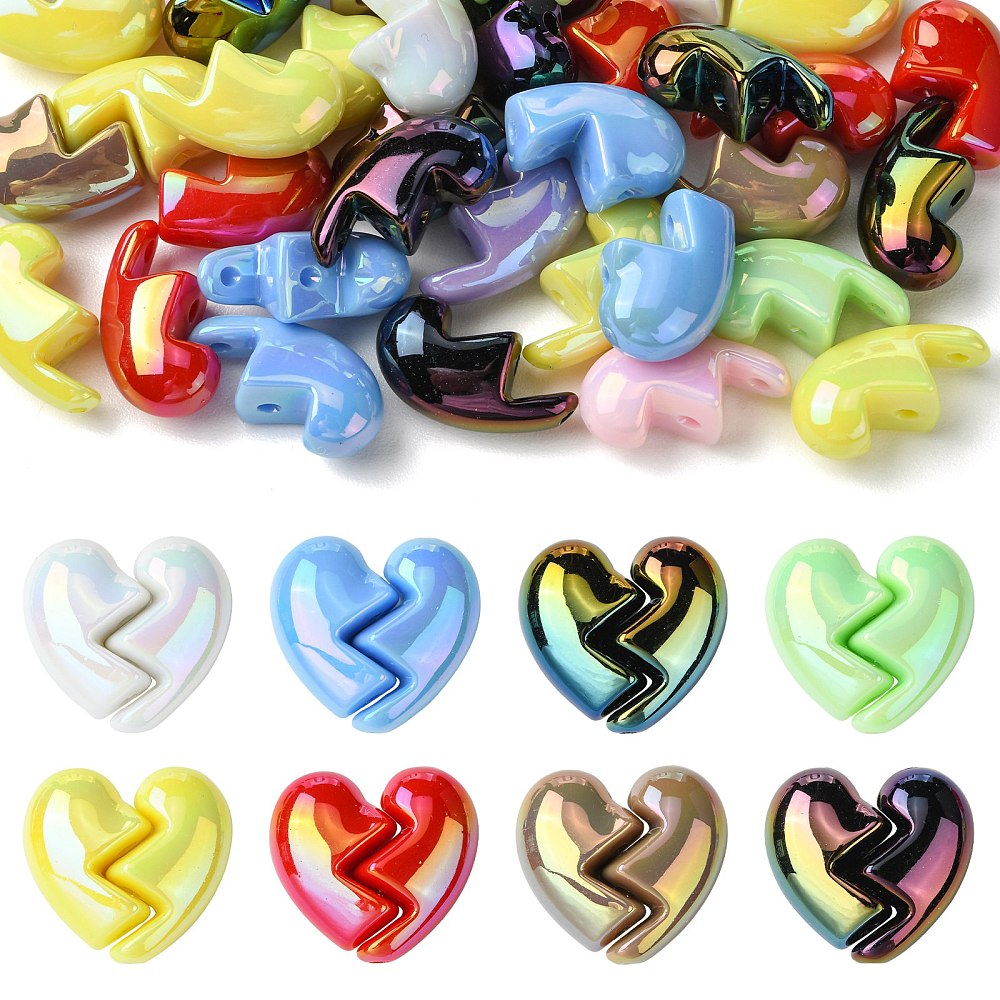 Jewelry Making For Couples - Kitbeads 40x Gebroken Hart Acryl Kralen