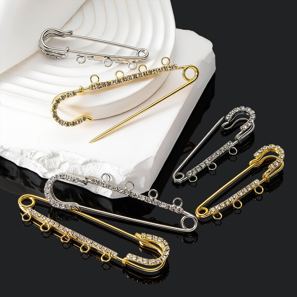 Jewelry Making Ring Tool - 5 stuks strass grote veiligheidsspelden broches
