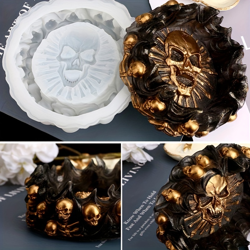 Resin Mold Jewelry - Asbakvorm, schedel DIY knutselcadeau epoxyhars gietvorm,