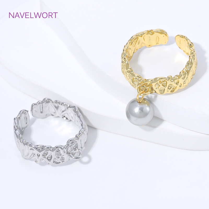 Jewelry Making Ring Tool - 18K verguld messing ringen met streepjes,