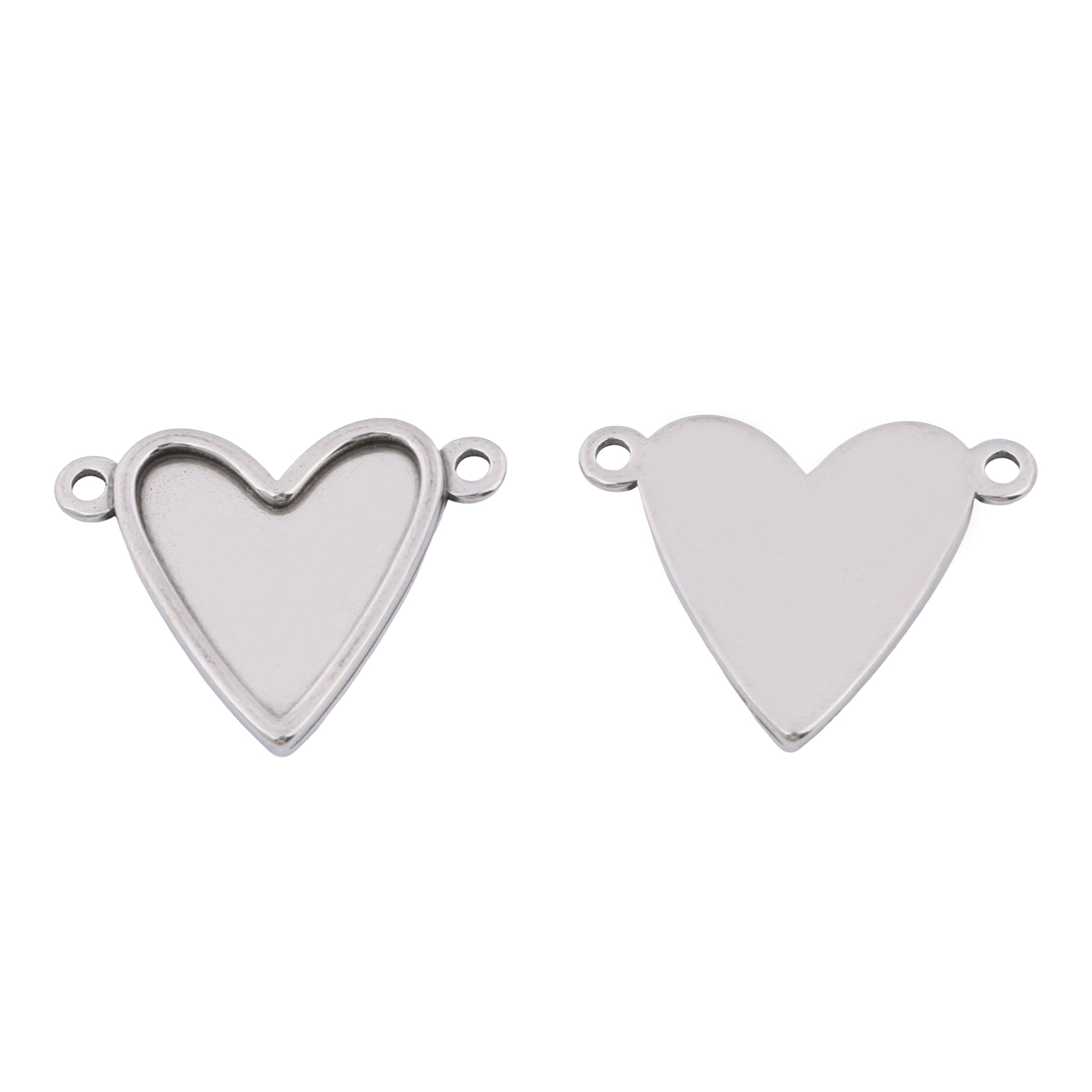 Pendant Blank Bezel - 10 stuks roestvrij staal fit 16x17mm