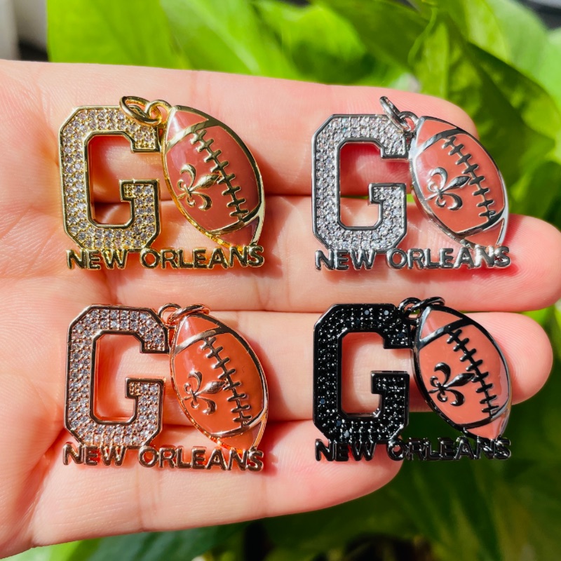 Jewelry Making New Orleans - 5Pcs Micro Pave Gaan New Orleans