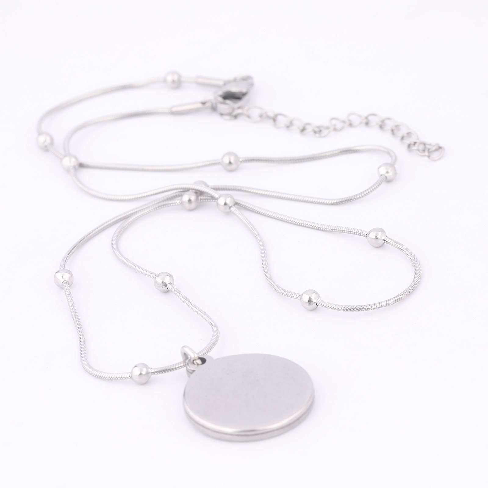 2 Stuks Rvs Ball Chain Ketting - Pendant Blank Bezel recensie en prijs