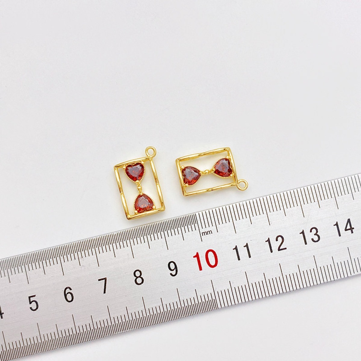 Licht Luxe Retro Rood Hart Zan - Jewelry Making Light recensie en prijs