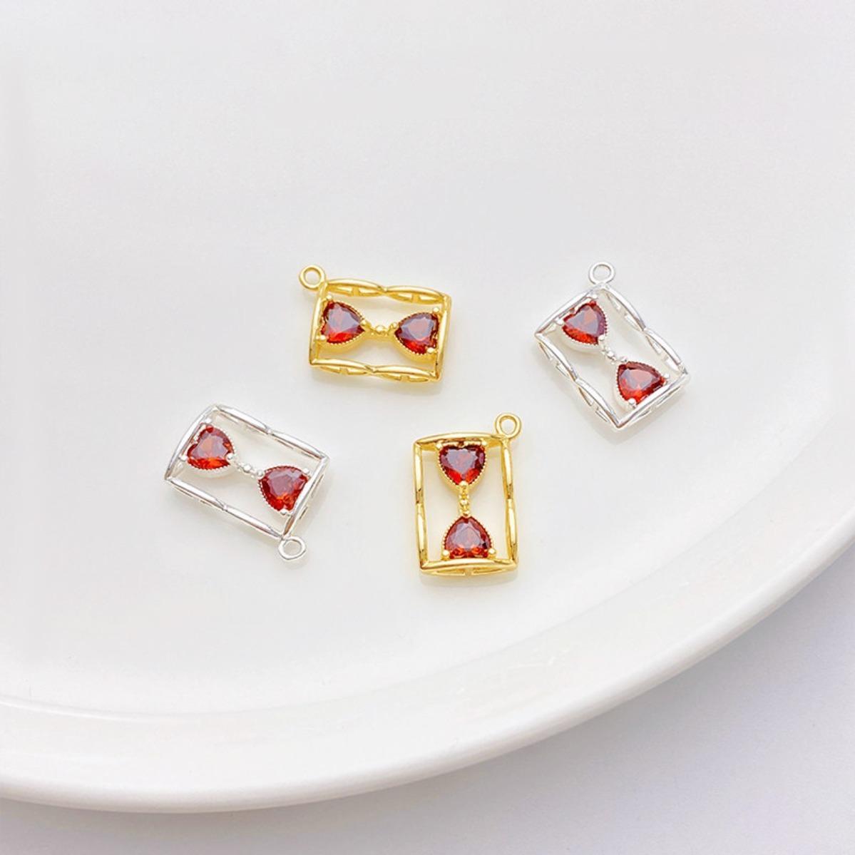 Licht Luxe Retro Rood Hart Zan - Jewelry Making Light recensie en prijs