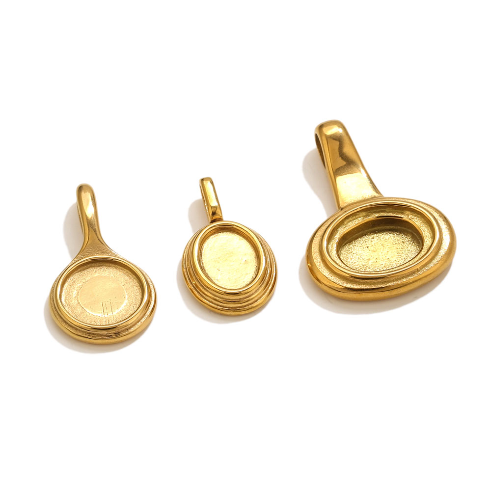 5 stuks roestvrij staal ronde  - Pendant Blank Bezel recensie en prijs