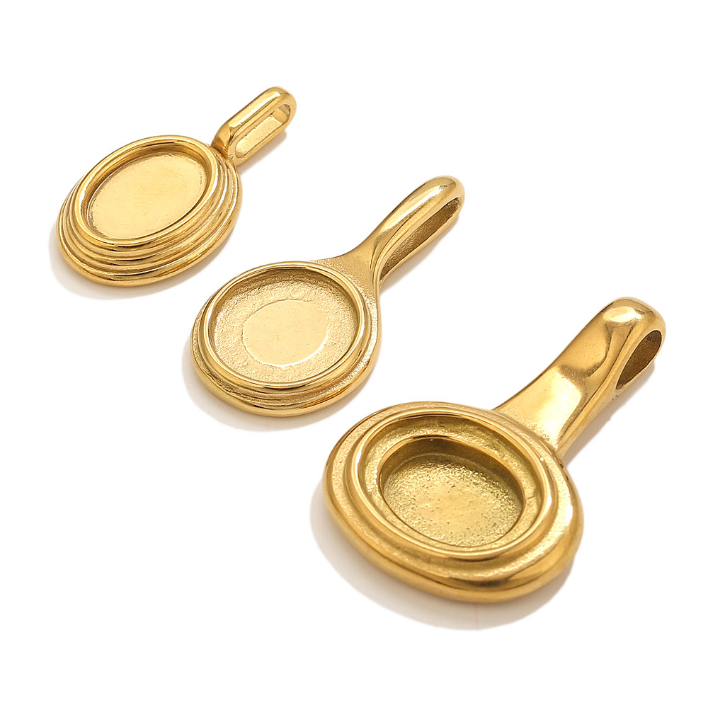 5 stuks roestvrij staal ronde  - Pendant Blank Bezel recensie en prijs