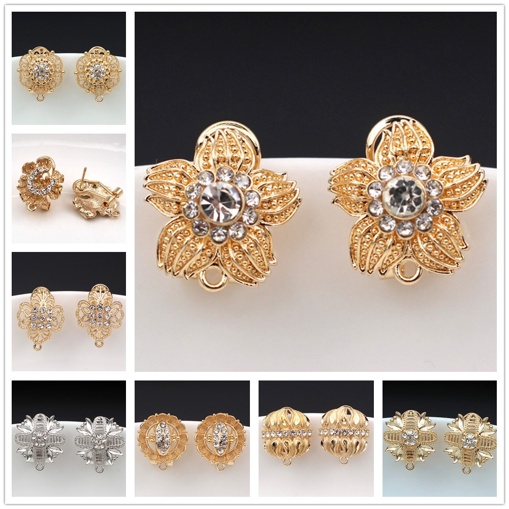 10 paar CZ bloem oorbellen pos - Jewelry Making Dubai recensie en prijs