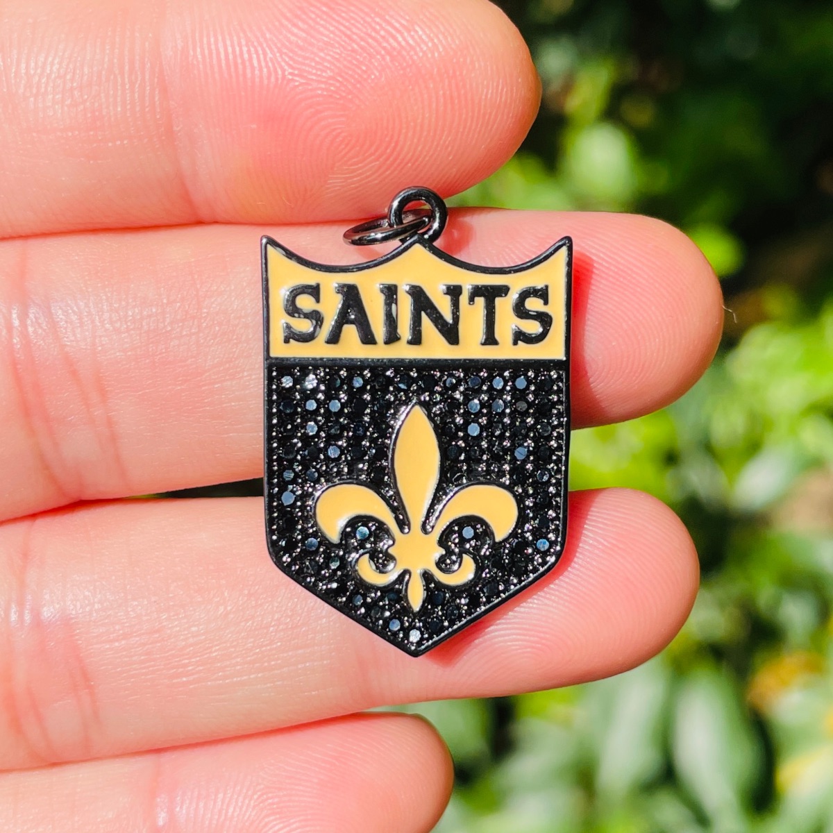 5Pcs Micro Pave Fleur De Lis S - Jewelry Making New Orleans recensie en prijs