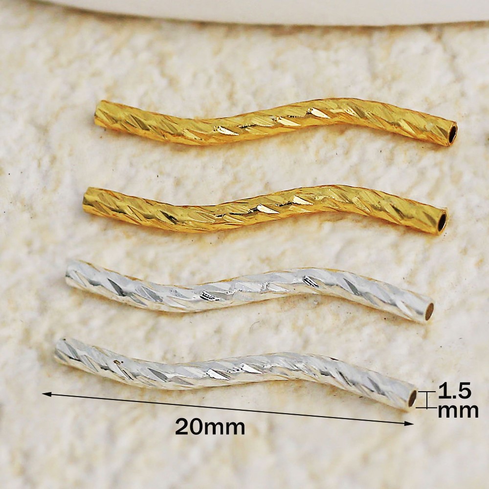 20 stuks 18K verguld messing S - Jewelry Making Youtube recensie en prijs