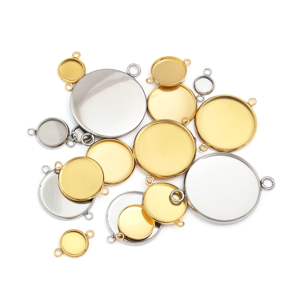 10st 6-30mm ronde roestvrijsta - Pendant Blank Bezel recensie en prijs
