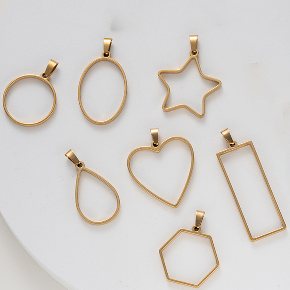 5 stuks roestvrij staal open r - Pendant Blank Bezel recensie en prijs