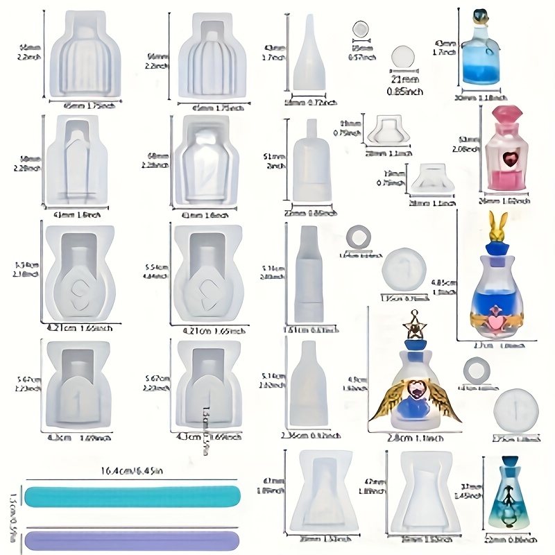 Een set van 5 hars-siliconenvo - Resin Mold Jewelry recensie en prijs