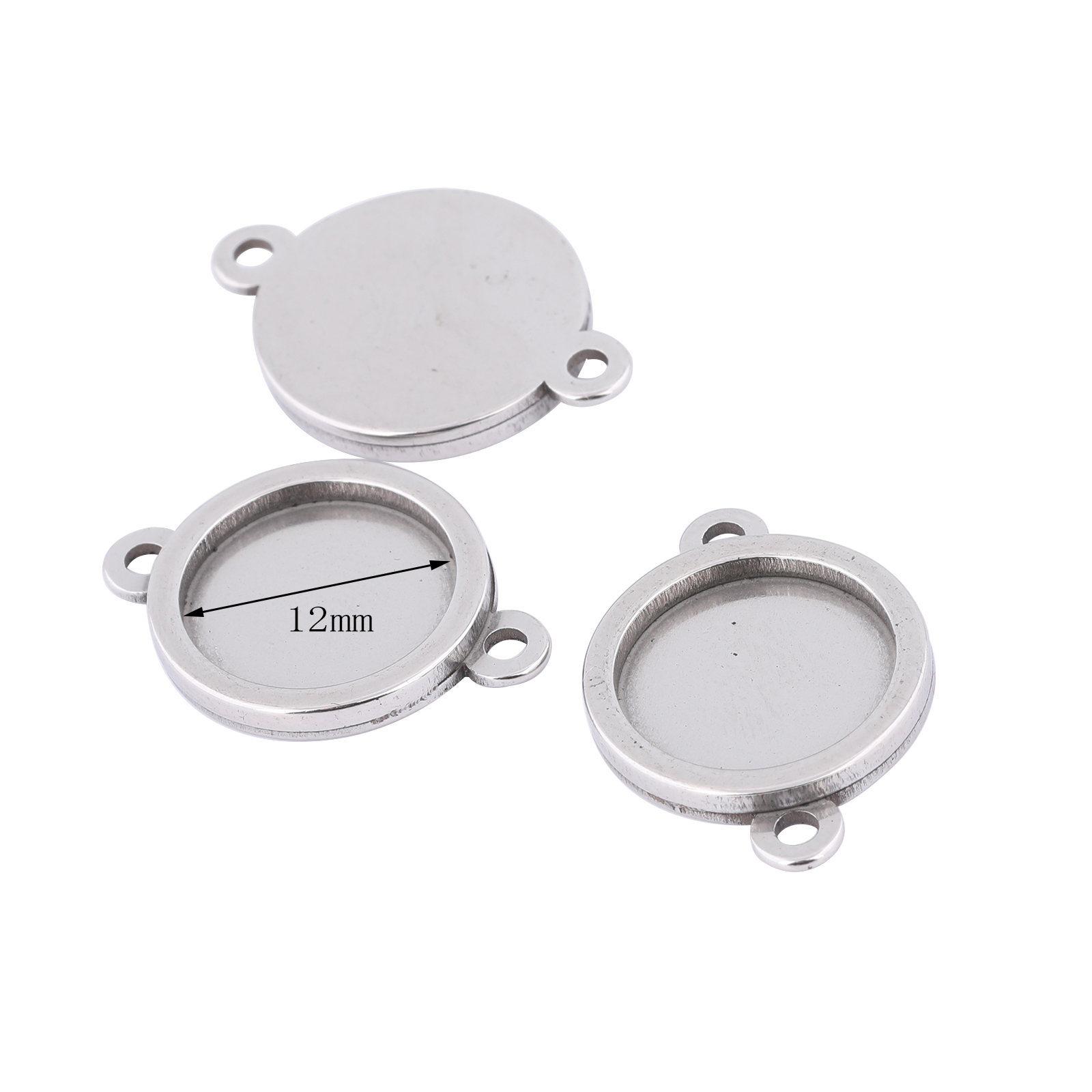 10 stuks roestvrij staal 12 mm - Pendant Blank Bezel recensie en prijs