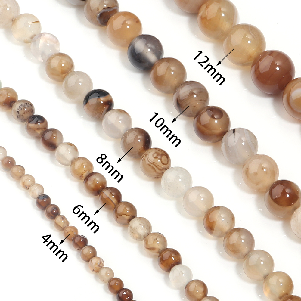 1 Strand 4/6/8/10/12mm Lichtbr - Jewelry Making Light recensie en prijs