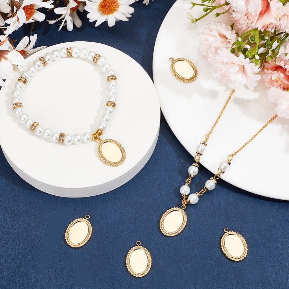 6 stuks Cabochon Instellingen  - Pendant Blank Bezel recensie en prijs
