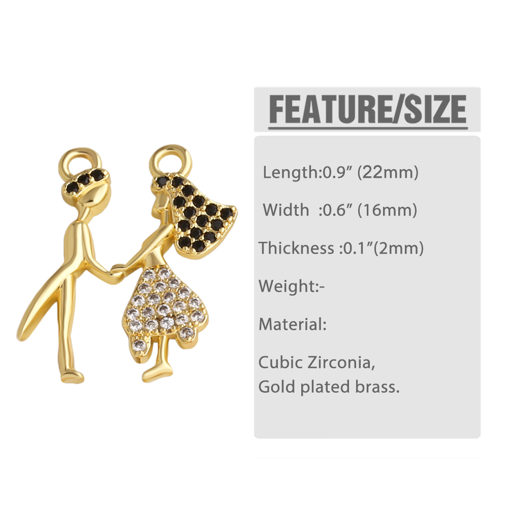 OCESRIO Verguld Messing Paar M - Jewelry Making For Couples recensie en prijs
