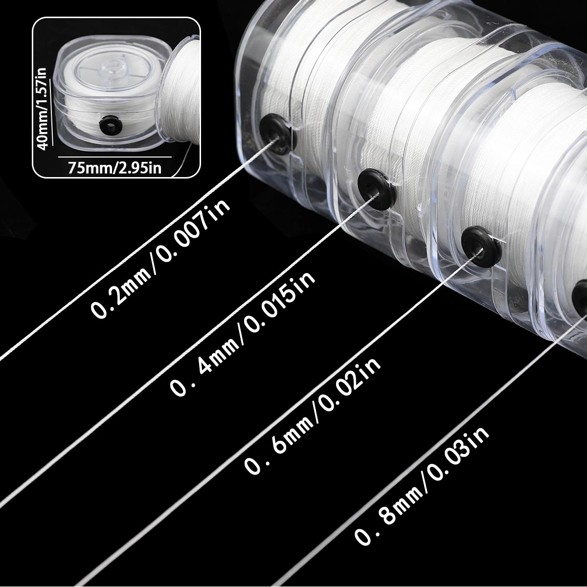 0.2/0.4/0.6/0.8mm Sterke Elast - Jewelry Making Beginners recensie en prijs