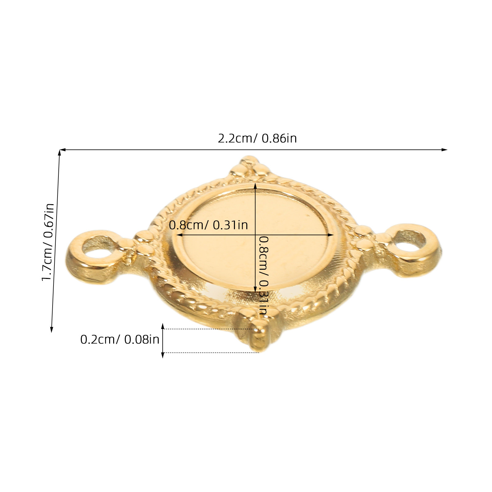 6 stuks roestvrijstalen blanco - Pendant Blank Bezel recensie en prijs