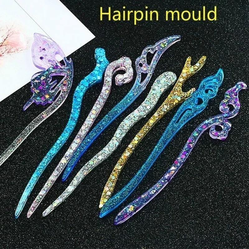 Nieuwe transparante haarspeld  - Resin Mold Jewelry recensie en prijs