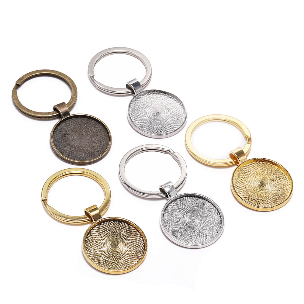 5 stks/partij 25mm Sleutelhang - Pendant Blank Bezel recensie en prijs