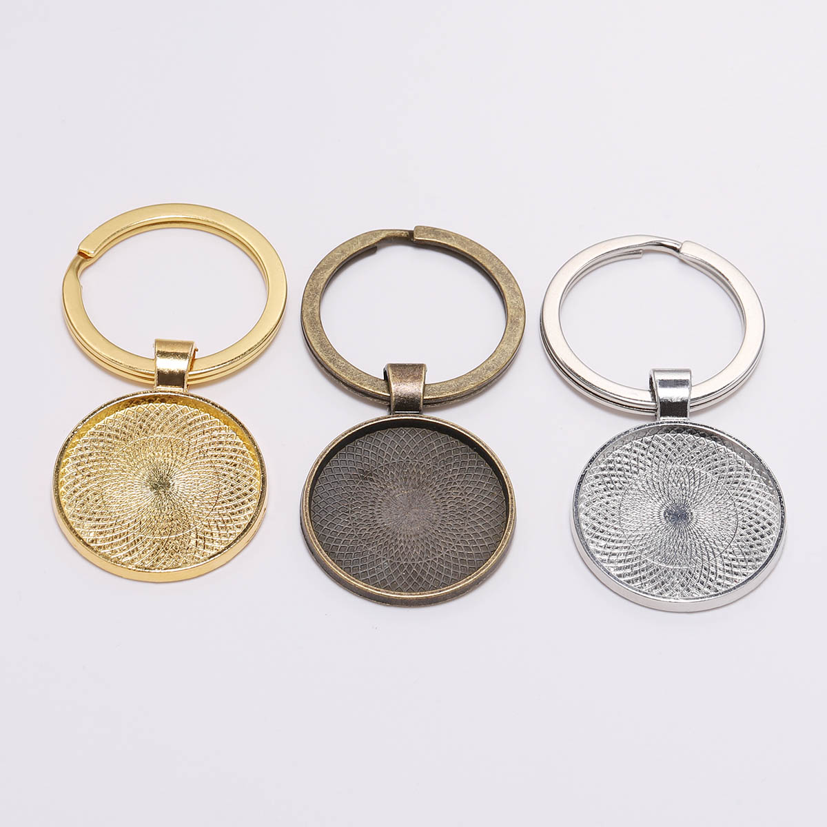 5 stks/partij 25mm Sleutelhang - Pendant Blank Bezel recensie en prijs