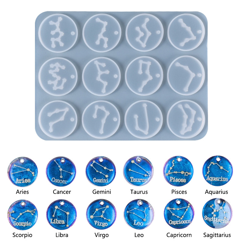 12-gaats sterrenbeeld hanger s - Resin Mold Jewelry recensie en prijs