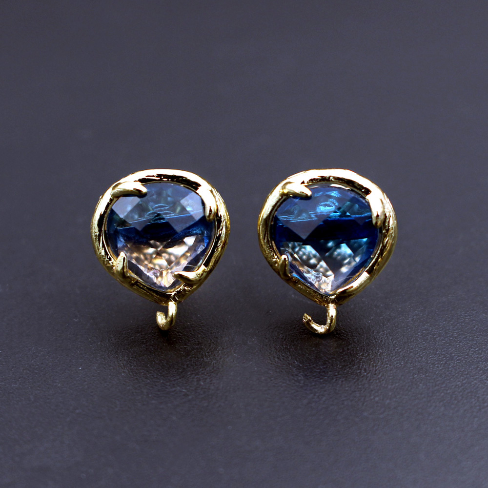 10 paar hartvormige blauw-rode - Jewelry Making Dubai recensie en prijs